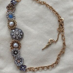 Chloe + Isabel Blue and Gold Statement Necklace